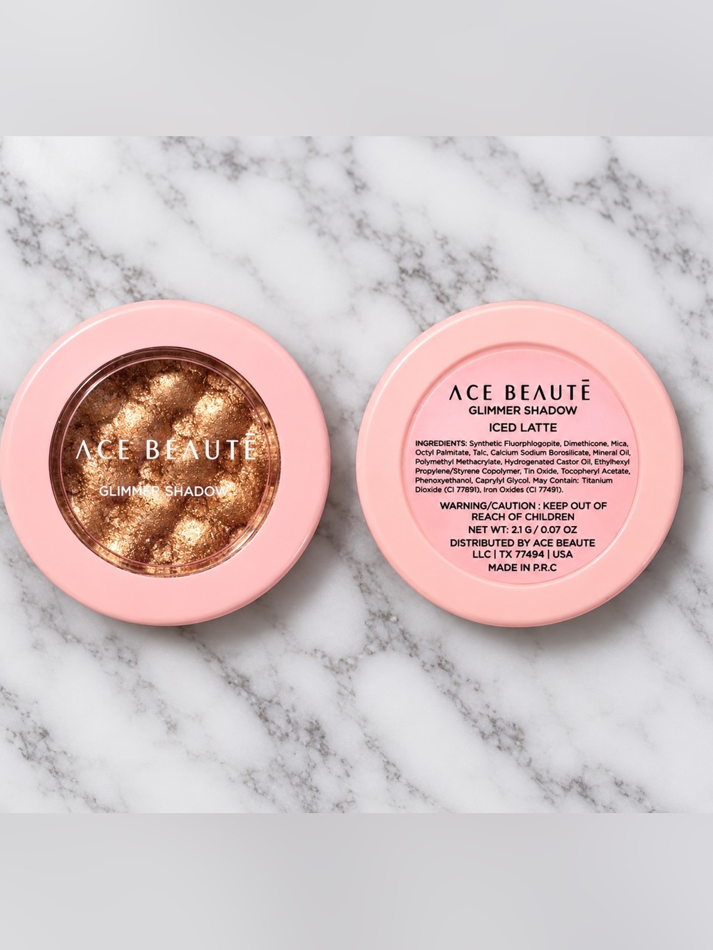 Ace Beauté Iced Latte Glimmer Shadow - Shimmery Bronze Gold